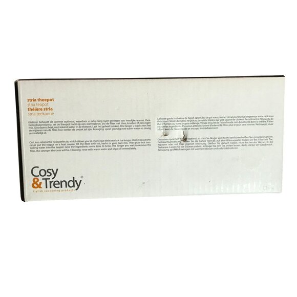 Bauscher Germany Cast Iron Teapot With Strainer 38.9 oz Black Made by Playground - Picture 9 of 12